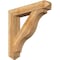 Ekena Millwork Funston Arts and Crafts Rough Sawn Bracket w/ Offset Brace, Western Red Cedar, 8"W x 42"D x 42"H BKT0806X42X42FST03RWR - alternate 1